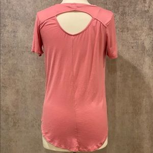 Pink Cutout back top